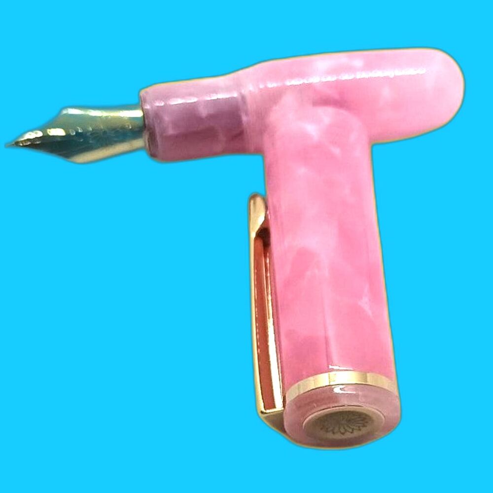 Pink mini fountain pen fine nib.